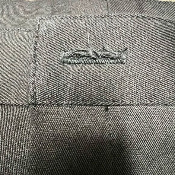 NWOT vintage y2k bondage pants black linen flare cut sz 15 by Girlfriends LA - Picture 4 of 14